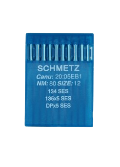 Agujas Schmetz sistema 134 SES para coser géneros de punto y lycra.