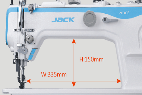 JACK JK-2060GHC-4Q (pespunte recto triple arrastre puente semi-largo).