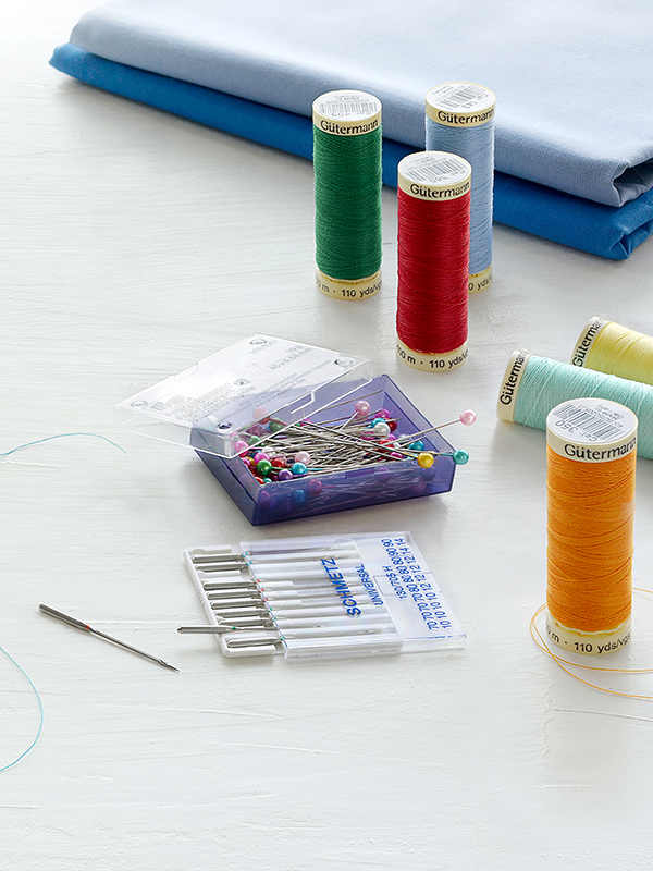 Set Costura Gütermann Coselotodo 100 mts. (12 bobinas+ alfileres+agujas de máquina)