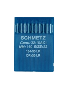 Agujas Schmetz sistema 134-35 LR  para coser cuero, cuero artificial, piel o similares.