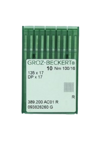 Agujas Groz-Beckert sistema 135x17 Nº 100 ( punta redonda normal ).