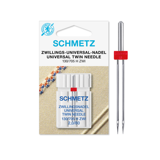 Aguja de máquina de coser gemela (doble) sistema 130/705 H ZWI