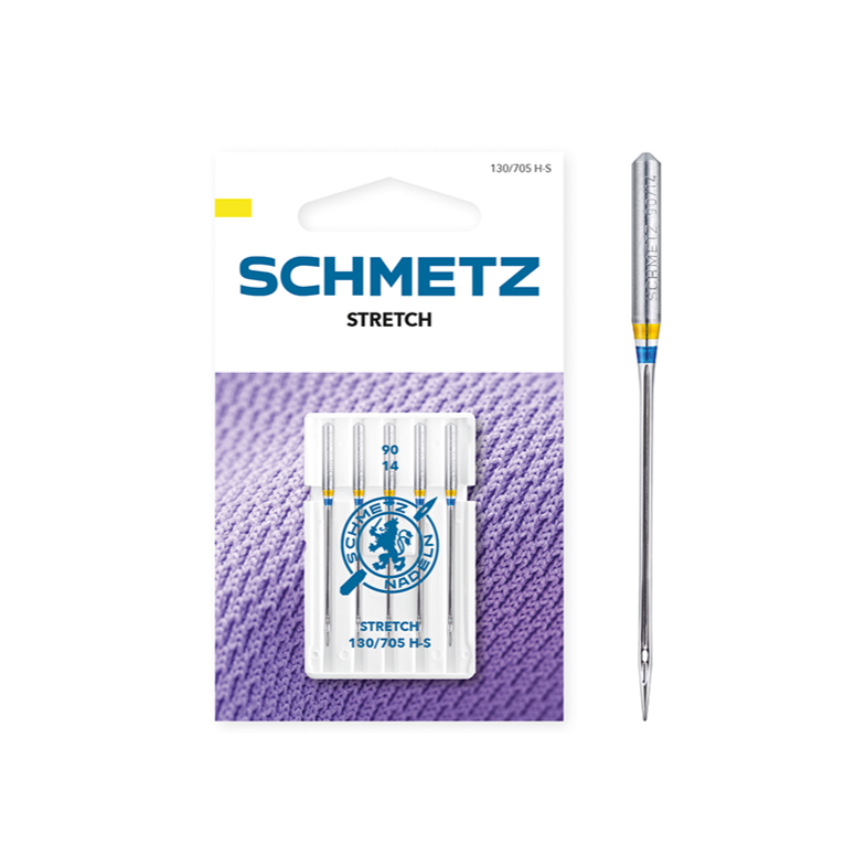 Agujas Schmetz sistema 130/705 H-S Stretch para punto y lycra.