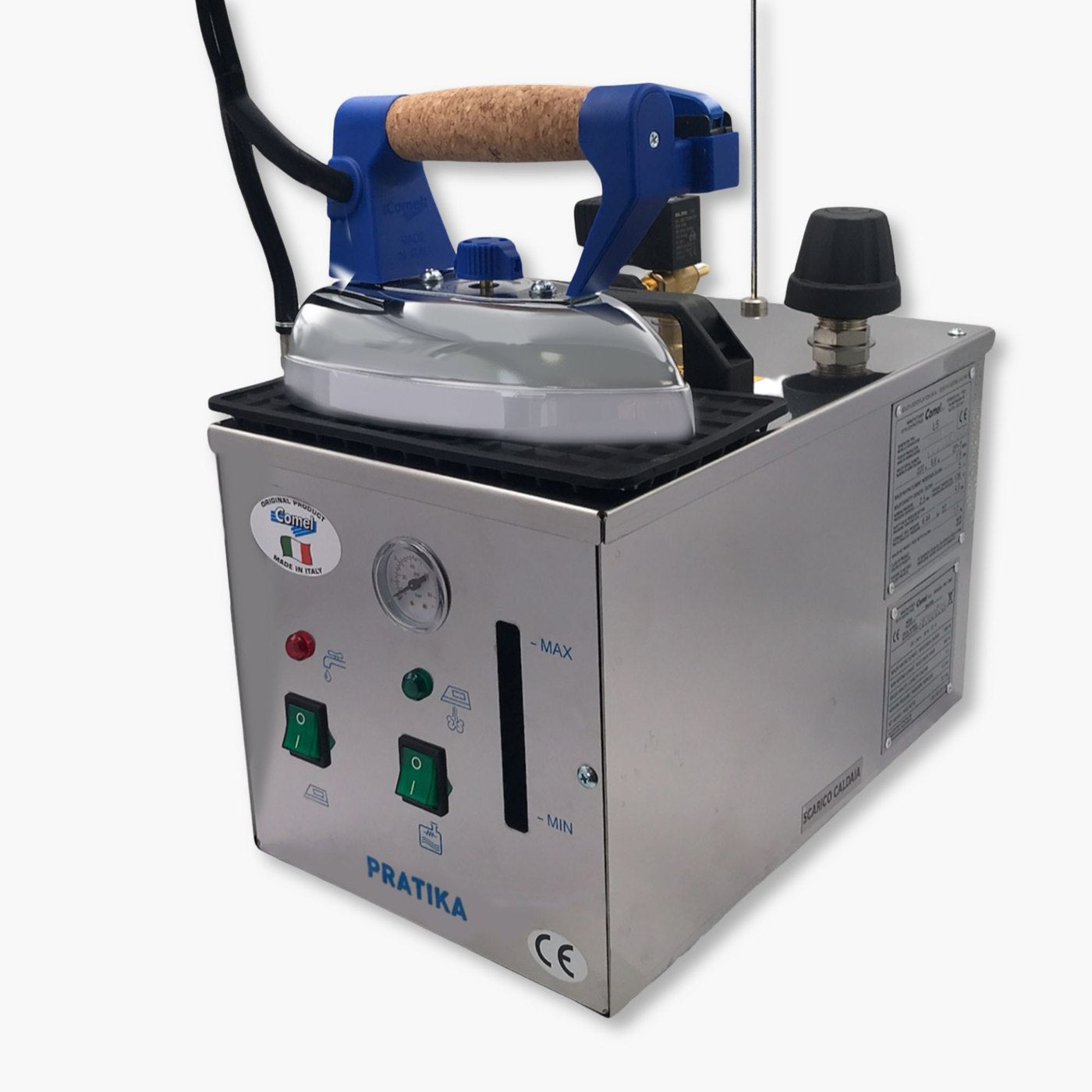 Caldera de vapor con plancha COMEL PRATIKA INOX 5 Litros