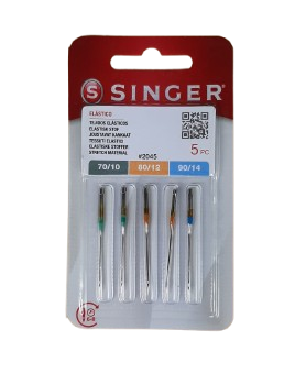 Agulles Singer 130/705 ref. 2045 de punta de bola per a teixits de punt.