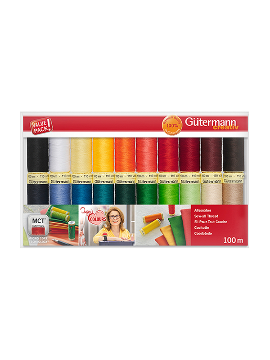 Set 20 bobinas Gütermann Coselotodo. Los colores favoritos de Inge.