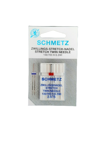 Aguja gemela (doble) sistema 130/705 H-S Stretch ZWI para punto y lycra