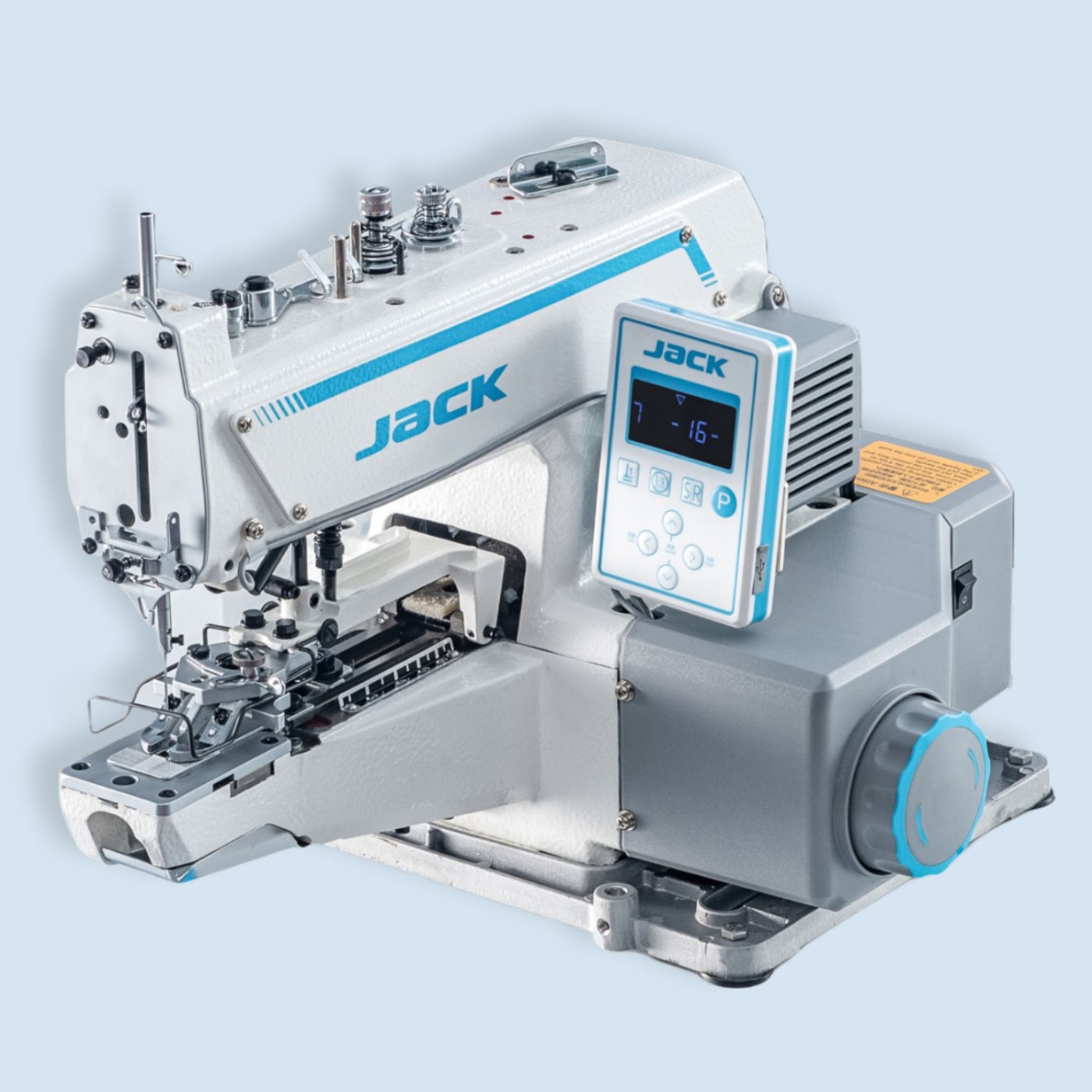 Máquina de botones JACK JK-T1377G-Z, electrónica con áncora.