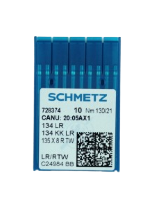 Agujas Schmetz sistema 134 LR para coser cuero, cuero artificial, piel o similares.