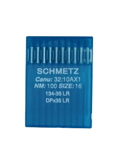 Agujas Schmetz sistema 134-35 LR  para coser cuero, cuero artificial, piel o similares.