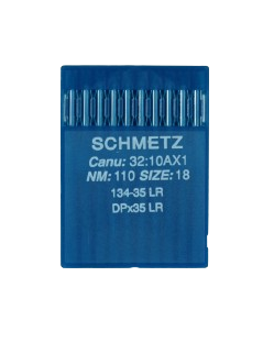 Agujas Schmetz sistema 134-35 LR  para coser cuero, cuero artificial, piel o similares.