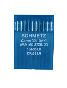 Agujas Schmetz sistema 134-35 LR  para coser cuero, cuero artificial, piel o similares.