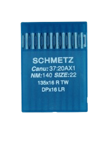 Agujas Schmetz sistema 135x16 R TW  para coser cuero, cuero artificial, piel o similares.