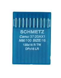 Agujas Schmetz sistema 135x16 R TW  para coser cuero, cuero artificial, piel o similares.