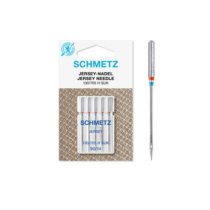 Agujas Schmetz sistema 130/705 H SUK para coser punto.