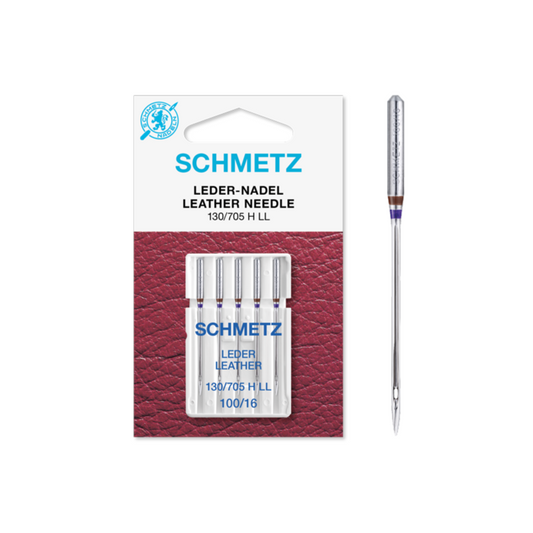 Agujas Schmetz sistema 130/705 LL para cuero.